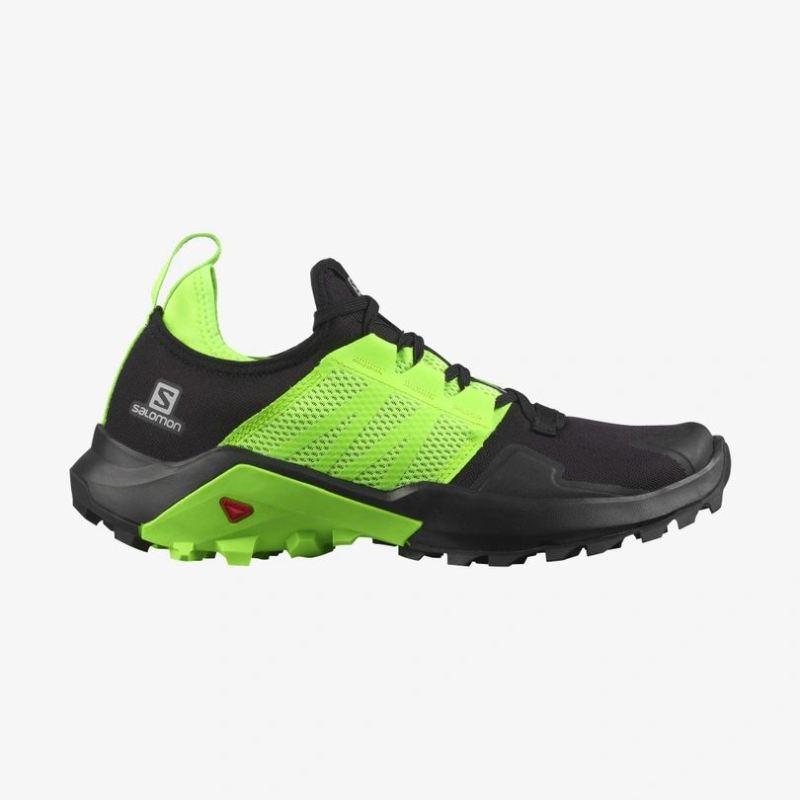 SALOMON MEN'S MADCROSS-Black / Green Gecko / Quiet Shade