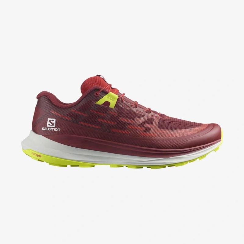 SALOMON MEN'S ULTRA GLIDE-Biking Red / Lunar Rock / Evening Primrose - Click Image to Close