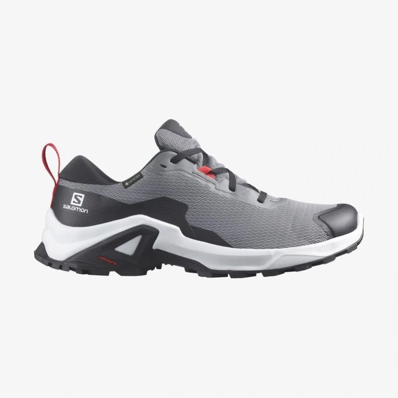 SALOMON MEN'S X REVEAL 2 GORE-TEX-Quiet Shade / Black / Goji Berry - Click Image to Close