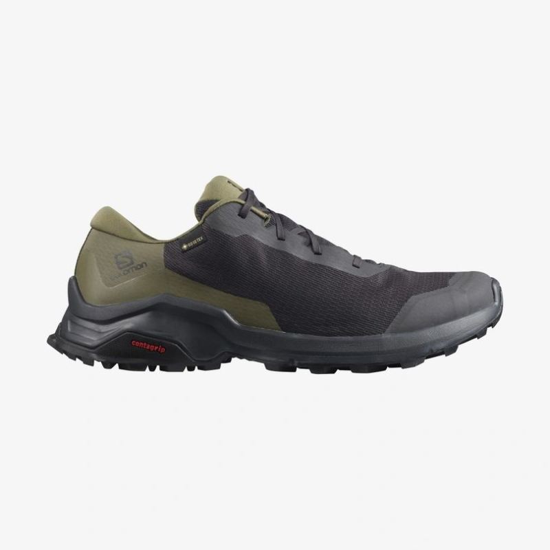 SALOMON MEN'S X REVEAL GORE-TEX-Phantom / Burnt Olive / Black - Click Image to Close