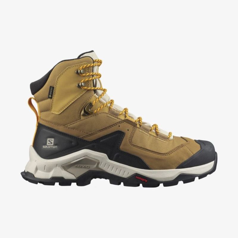 SALOMON MEN'S QUEST ELEMENT GORE-TEX-Cumin / Bleached Sand / Saffron - Click Image to Close