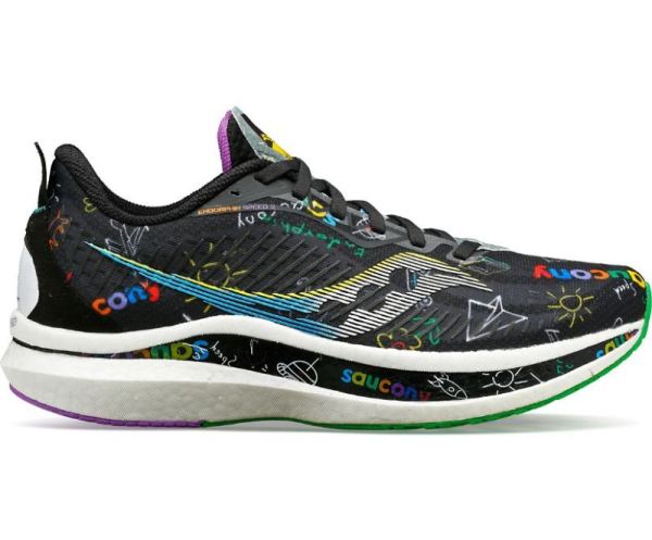 SAUCONY WOMEN'S CHILDREN'S DAY ENDORPHIN SPEED 2-Black Multi - Click Image to Close