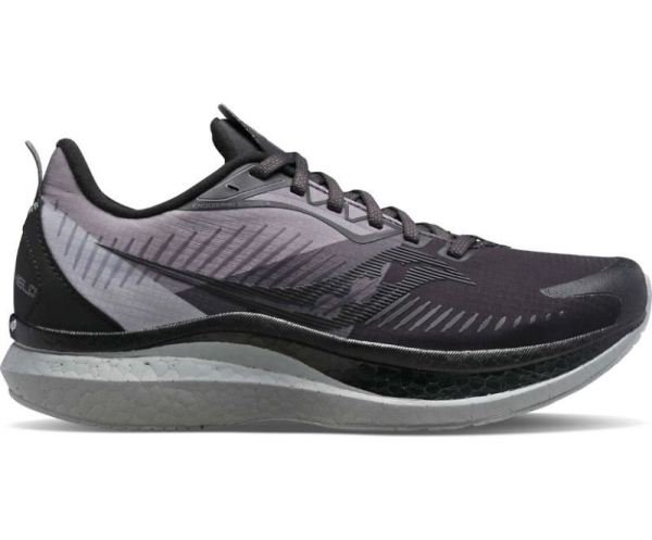 SAUCONY MEN'S ENDORPHIN SPEED 2 RUNSHIELD-Black gravel