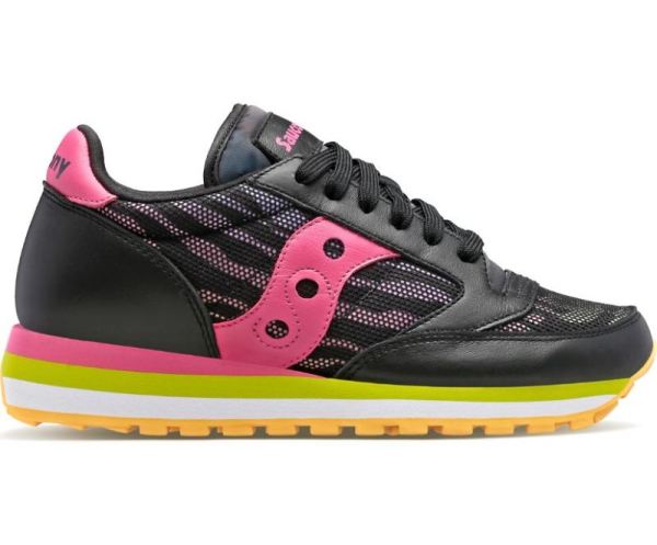 SAUCONY WOMEN'S JAZZ TRIPLE ZEBRA-Black Pink