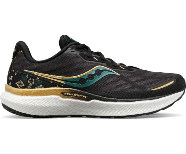 SAUCONY WOMEN'S TRIUMPH 19 TOKYO AMULET-Black Green