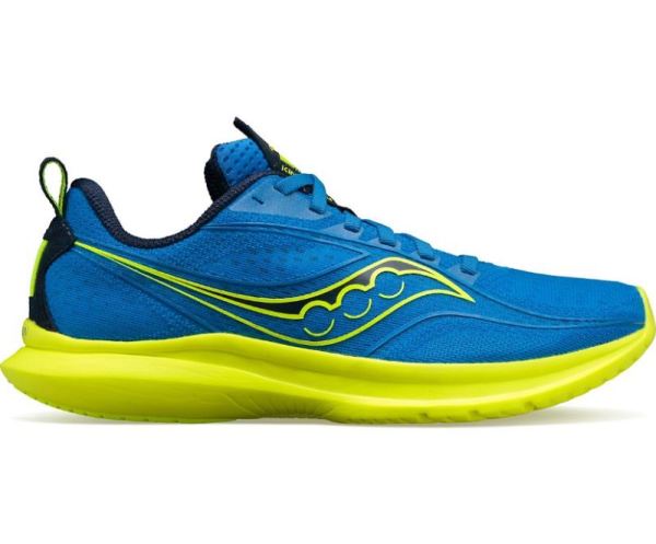 SAUCONY MEN'S BOSTON KINVARA 13-Blue Yellow - Click Image to Close