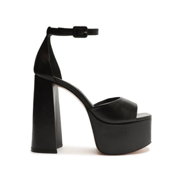 Schutz | Lenne Nappa Leather Sandal-Black