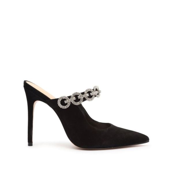 Schutz | Elisah Nubuck Pump-Black - Click Image to Close