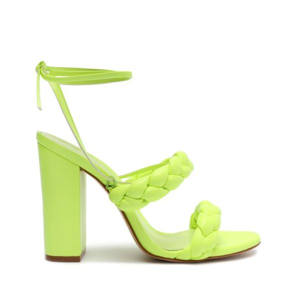 Schutz | Zarda High Block Sandal-Green Fresh - Click Image to Close