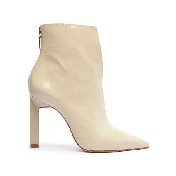 Schutz | Viha Patent Leather Bootie-Eggshell