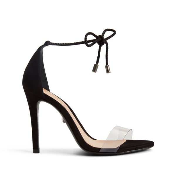 Schutz | Josseana High Heel Sandal in Nubuck -Black