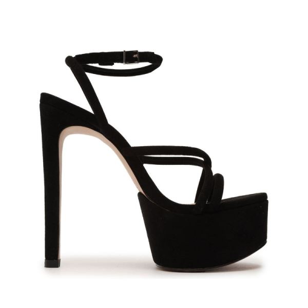 Schutz | Zilla Suede Sandal-Black