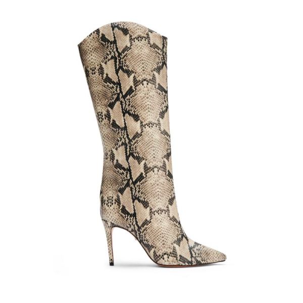 Schutz | Maryana Boot | Day-to-Night Shoe -Natural Snake