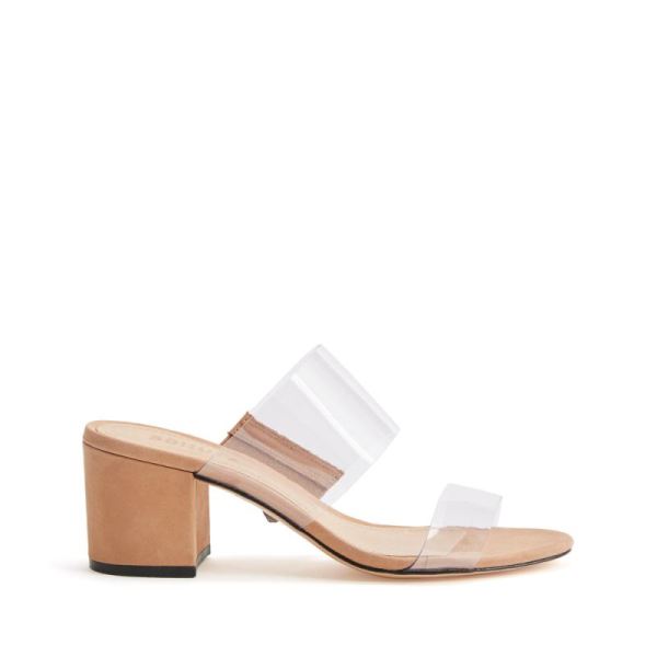 Schutz | Victorie Sandal | Minimal Mule Sandal -Honey Beige