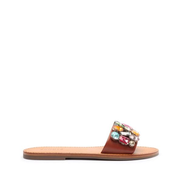 Schutz | Jolie Nappa Leather Sandal-Cooper