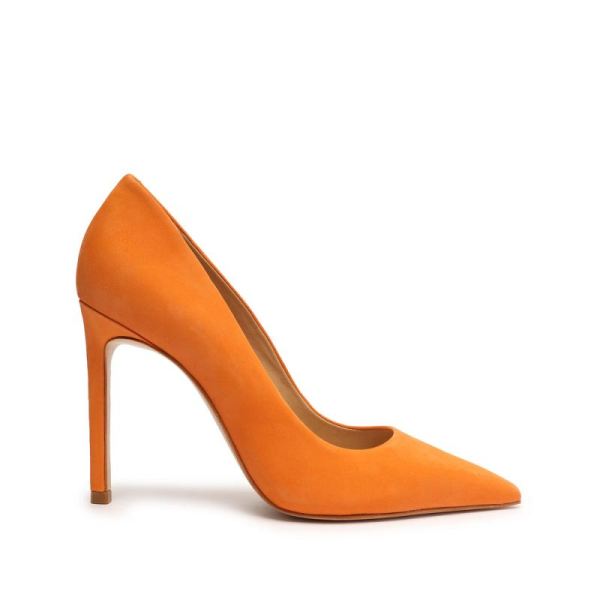 Schutz | Lou Nubuck Pump-Bright Tangerine