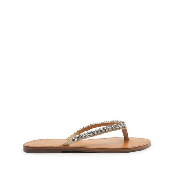 Schutz | Belle Nappa Leather Sandal-Eggshell - Click Image to Close