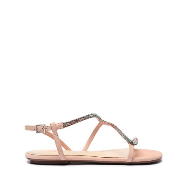 Schutz | Agaviny Studded Nubuck Sandal-Sweet Rose