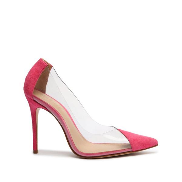 Schutz | Cendi Vinyl&Leather Pump-Vibrant Pink