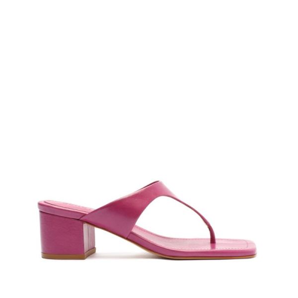 Schutz | Darlin Leather Sandal-Violet Pink - Click Image to Close