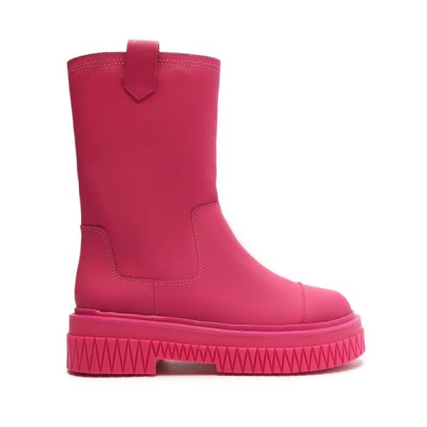 Schutz | Jacy Leather Boot-Hot Pink - Click Image to Close