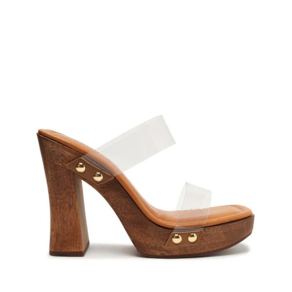 Schutz | Aryana Vinyl Sandal-Wood