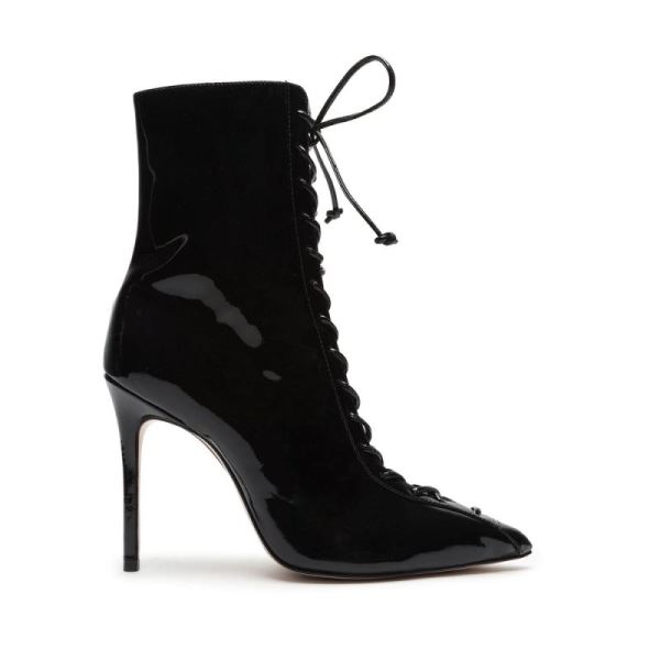 Schutz | Anaiya Patent Leather Bootie -Black