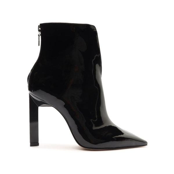 Schutz | Viha Patent Leather Bootie-Black - Click Image to Close