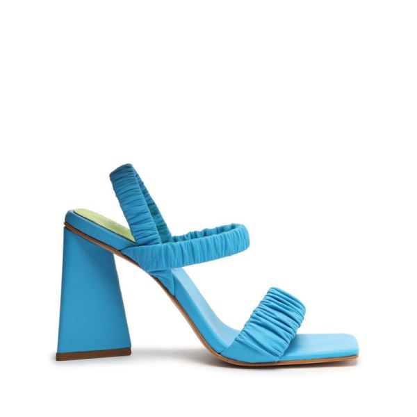 Schutz | Lirah Nappa Leather Sandal-True Blue