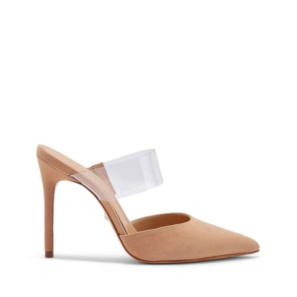 Schutz | Sionne Suede&Vinyl Mule | Office-to-out Situation -Honey Beige - Click Image to Close