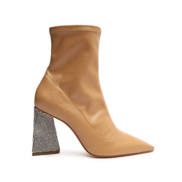 Schutz | Cyrus Nappa Leather Bootie-Light Nude