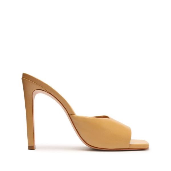 Schutz | Kate Nappa Leather Sandal-Light Beige