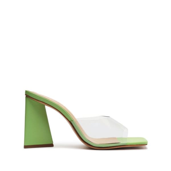 Schutz | Lizah Vinyl Sandal-Lime Green - Click Image to Close