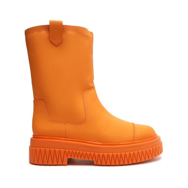 Schutz | Jacy Leather Boot-Bright Tangerine