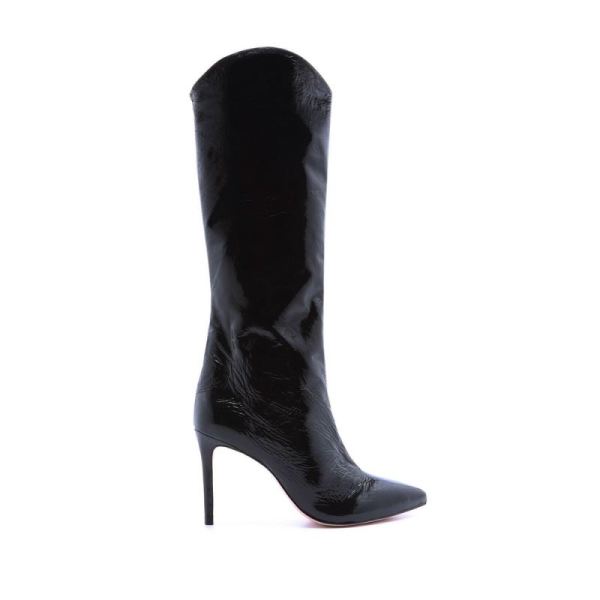 Schutz | Maryana Boot in high-shine patent leather -Black