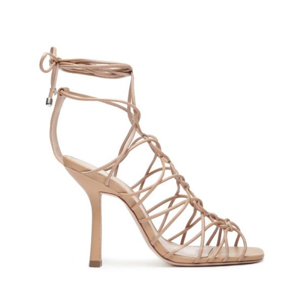 Schutz | Heyde Leather Sandal-Honey Beige