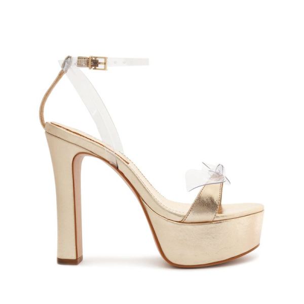 Schutz | Elyda Platform Sandal-Gold