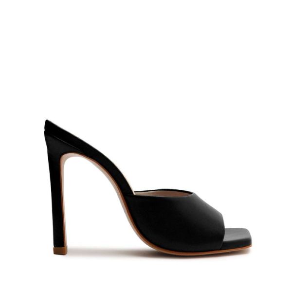 Schutz | Kate Nappa Leather Sandal-Black