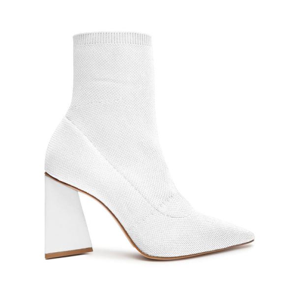 Schutz | Marila Knit Bootie-White - Click Image to Close