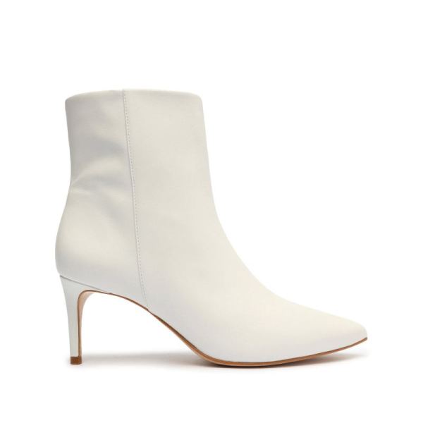 Schutz | Mikki Mid Leather Bootie-White