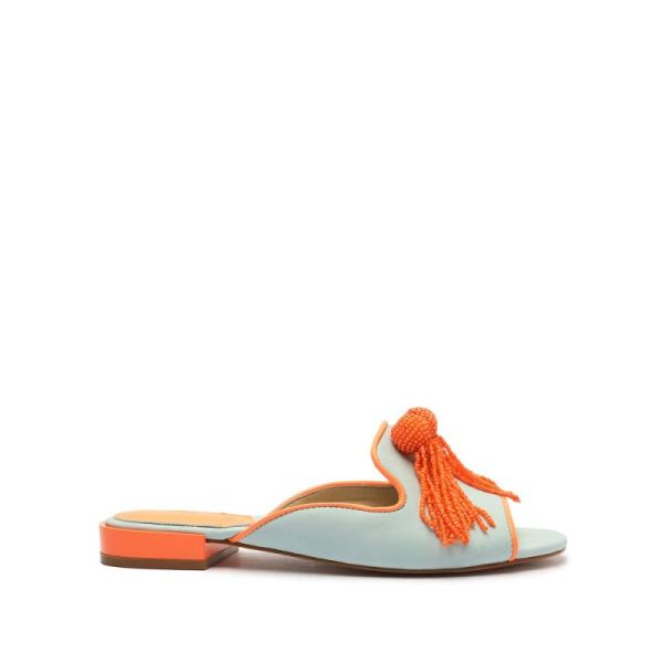 Schutz | Jannis Nubuck&Nappa Leather Sandal-Soft Sky