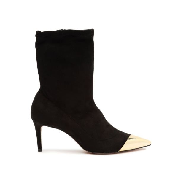 Schutz | Luh Mid Stretch Bootie-Black