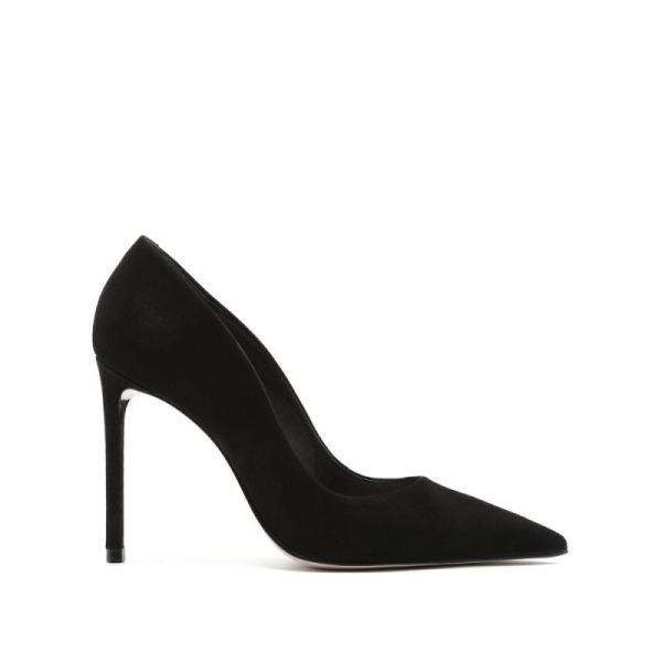 Schutz | Lou Suede Pump-Black - Click Image to Close