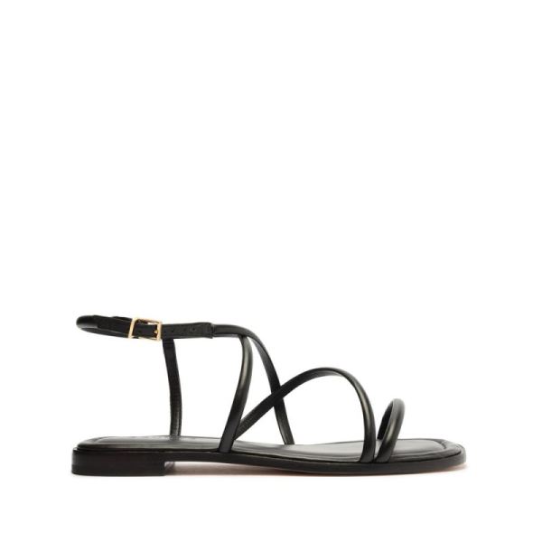 Schutz | Lovi Nappa Leather Flat-Black - Click Image to Close