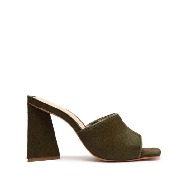 Schutz | Lizah Welt Wild Sandal-Military Green - Click Image to Close