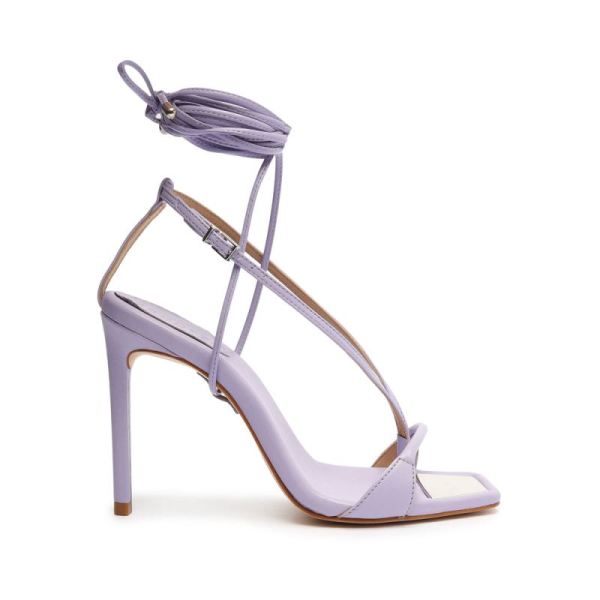 Schutz | Vikki Nappa Leather Sandal-Smoky Grape - Click Image to Close