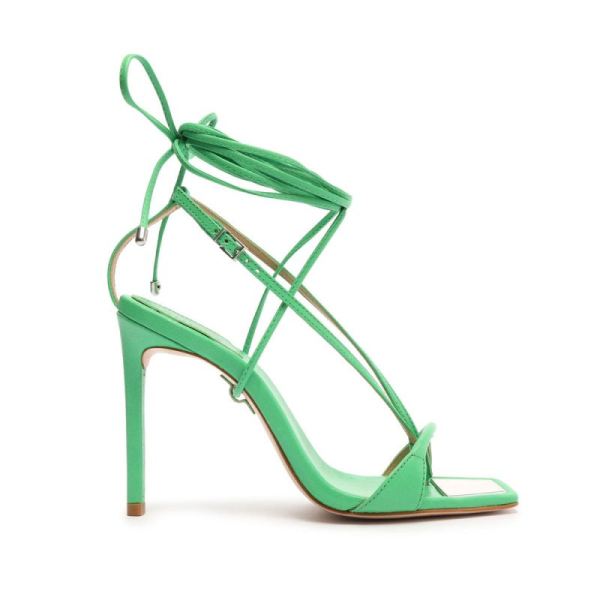 Schutz | Vikki Leather Sandal-Gianni Green - Click Image to Close