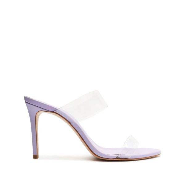 Schutz | Ariella Vinyl Sandal-Smoky Grape - Click Image to Close