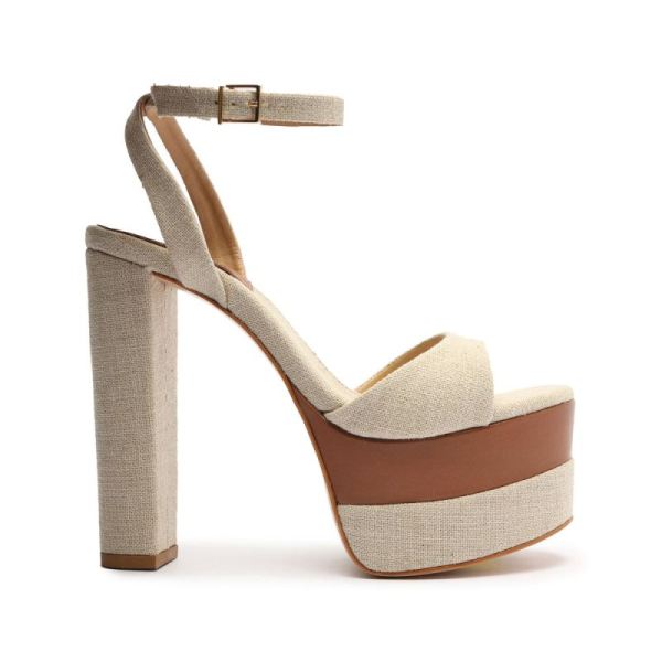 Schutz | Kaila Platform Sandal-Oyster - Click Image to Close