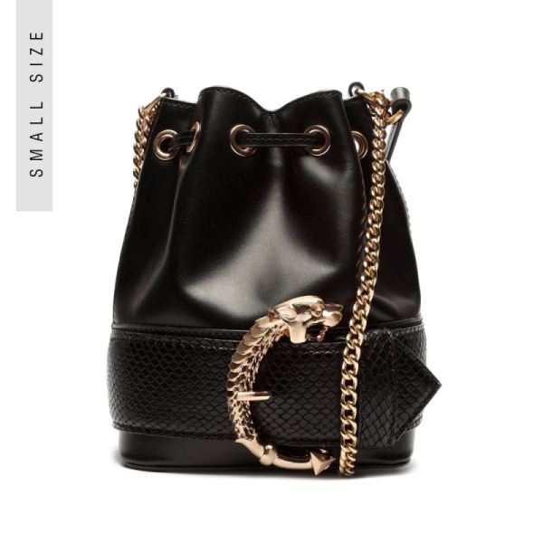 Schutz | Mini Bucket Fierce Handbag-Black - Click Image to Close